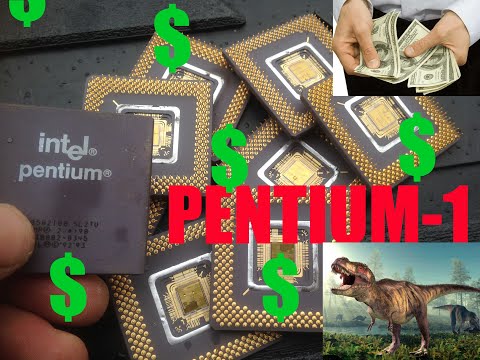 Видео: Золото из старых процессоров Pentium 1+ Gold from old Pentium 1 processors