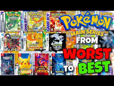Видео: Рейтинг ВСЕХ игр основной серии Pokemon!