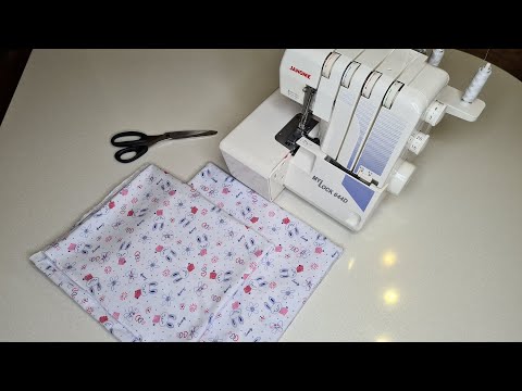 Видео: Как настроить ОВЕРЛОК на обработку трикотажа . как правильно обработать пелёнку  из трикотажа