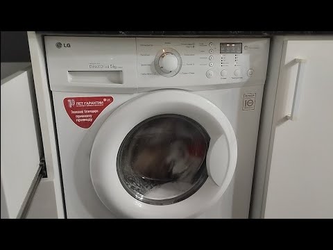 Видео: Стирка белого белья на LG F1068LD: Хлопок быстро 30°С 1000об/мин