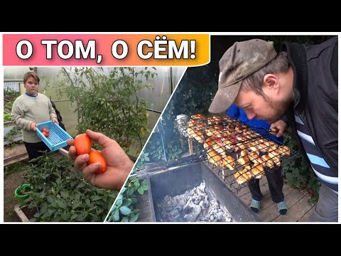 Видео: ВЛОГ! Жарим курочку и шампиньоны на мангале🔥Наши планы на будущее/играем в мяч с Арчиком😀/Про жизнь!