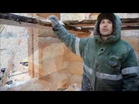 Видео: Точная торцовка сруба,выпиливание штробы.