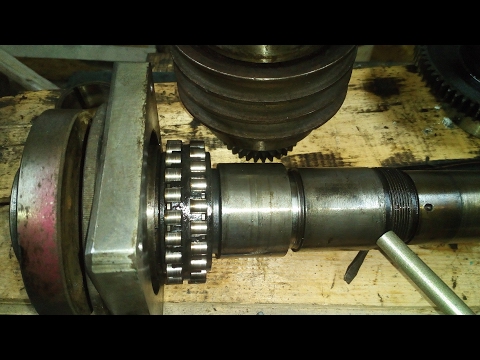 Видео: Замена подшипников передней бабки токарного станка 16б05п