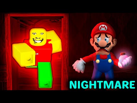Видео: Марио играет в ROBLOX WEIRD STRICTC DAD & NIGHTMARE MODE !!!