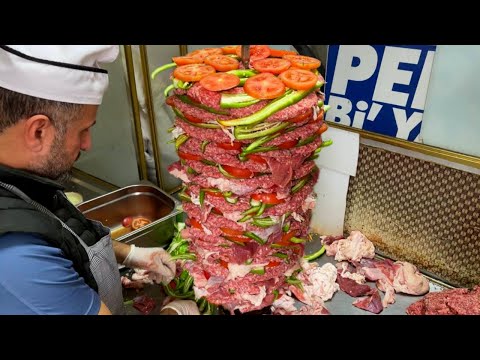Видео: Изумительная турецкая шаурма! | Красочный Донер-кебаб | Стамбульская уличная еда