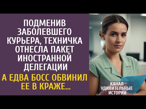 Видео: Подменив заболевшего курьера, техничка отнесла пакет иностранцам… А едва босс заявил о краже…
