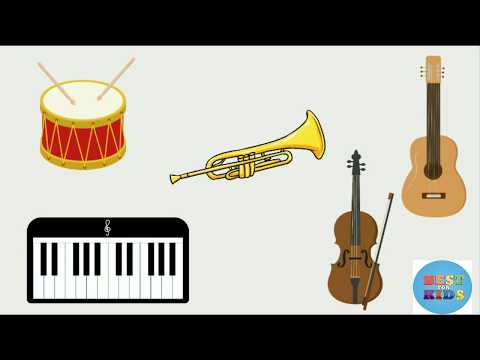 Видео: Музичні інструменти для дітей 🎸🎷🎹/звуки музичних інструментів🎼