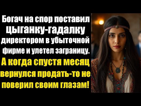 Видео: Богач на спор поставил цыганку-гадалку директором в убыточной фирме и улетел заграницу  А когда