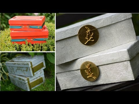 Видео: Красота из мусорного ведра! / Разыгрываю ПРИНТЕР / Декор обувных коробок