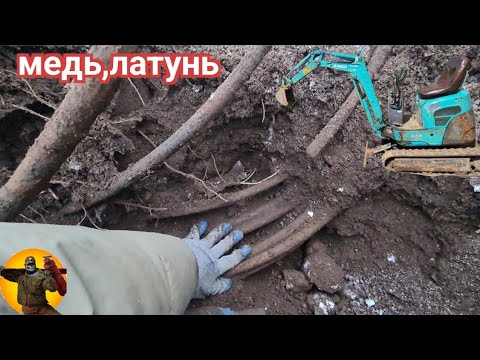 Видео: Коп металла эксковатором на свалке .