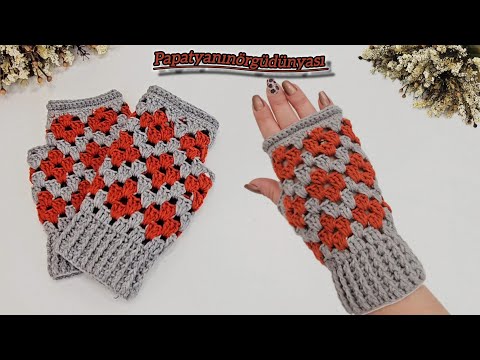 Видео: Больше нигде нет в наличии / Как сшить перчатки с цветочным узором крючком.