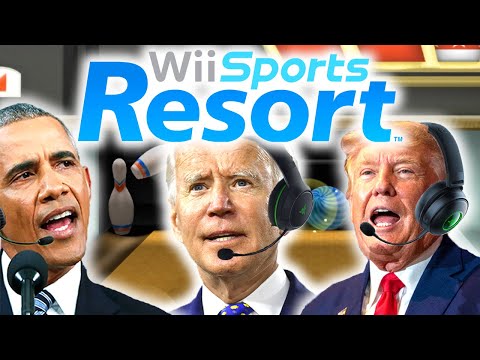 Видео: Президенты США играют в Wii Sports Resort Bowling 3