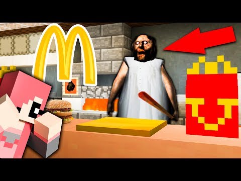 Видео: БАБУШКА ГРЕННИ УСТРОИЛАСЬ В МАКДОНАЛЬДС! ИГРА GRANNY В МАЙНКРАФТ