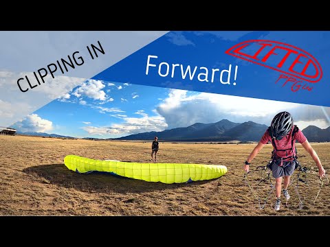 Видео: Как пристегнуться к параплану, часть 1: Вперед