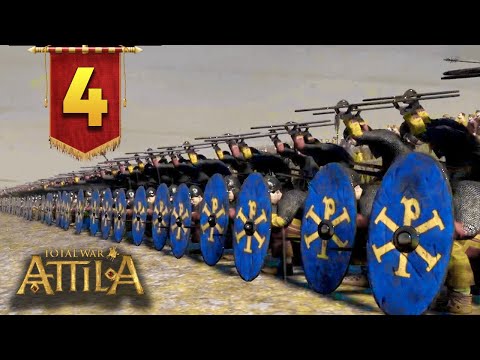 Видео: Последний Римлянин - прохождение Total War Attila - #4