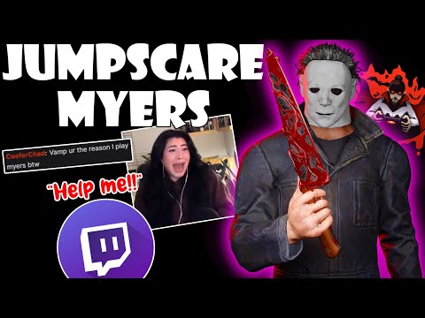 Видео: «Меня сейчас парализует СТРАХ!!» — Jumpscare Myers против TTV! | Dead By Daylight
