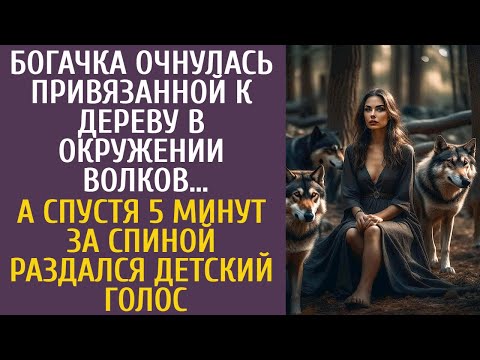 Видео: Богачка очнулась привязанной к дереву в окружении волков… А спустя 5 минут раздался детский голос…