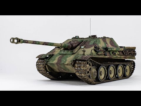 Видео: Ягдпантера немецкий истребитель танков. 1/35 Звезда.
