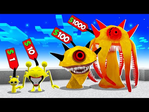 Видео: 🇺🇦 КУПУЄМО ВСІХ СПРУНКИ ПОЖИРАЧІВ НА АРЕНІ ЗОМБІ ВІД 1$ ДО 1000$ SPRUNKI EATER У МАЙНКРАФТ!