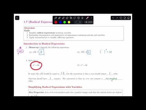 Видео: Разминка по радикалам || 1.7.1 Введение в исчисление