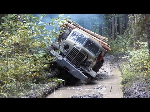 Видео: Мы не ожидали что будет такое... Везем лес на легендарном ЗиЛ-157