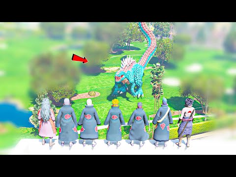 Видео: АКАЦУКИ VS МОНСТР ГОДЗИЛЛА (GTA V)