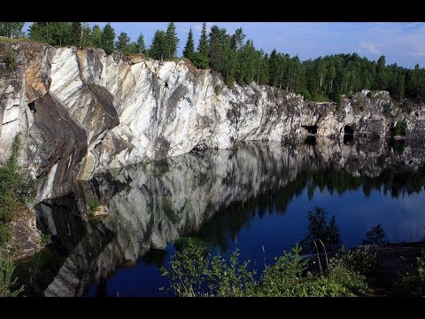 Видео: Карелия Рускеала Мраморный каньон.