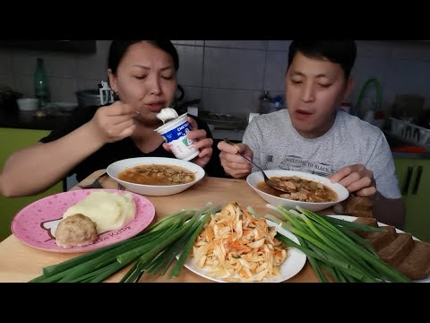 Видео: Мукбанг. Приготовила РАССОЛЬНИК. Шиндр Мындр