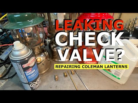 Видео: Как ОЧИСТИТЬ обратный клапан // Восстановление фонарей Coleman