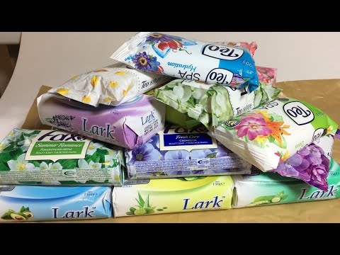Видео: АСМР Мыло 3кг из Грузии Распаковка Шёпот Триггеры ASMR Unboxing huge soap haul Unpacking Triggers.