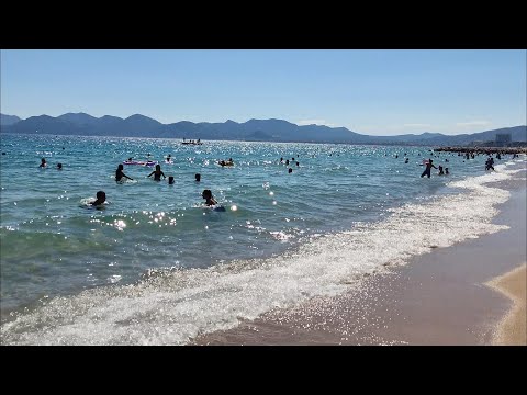 Видео: Лучший пляж, по моему скромному мнению, на лазурном берегу. Канны. Франция