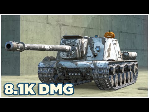 Видео: ИСУ-152 • 8.1К УРОНА • 7 ФРАГОВ • WoT Blitz