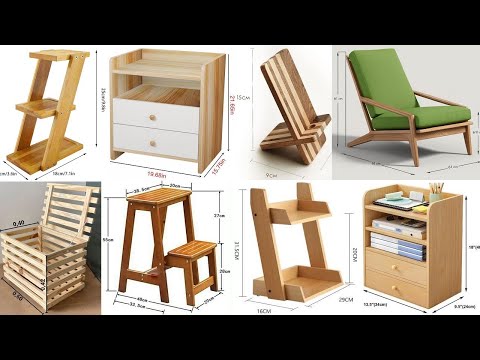Видео: Креативные проекты по обработке дерева. Подробные чертежи и точные размеры.
