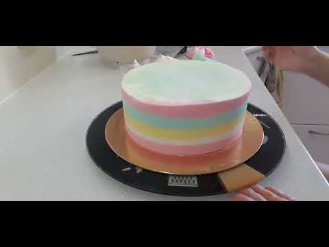 Видео: Единорог, торт для девочки на 4 годика! 🦄🦄🦄