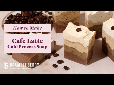 Видео: Энн-Мари готовит мыло холодным способом с латте — коллекция Cafe | Bramble Berry