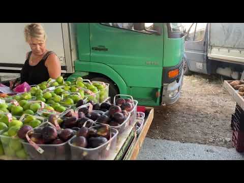 Видео: Рынок Nikiti.  Греция.  Халкидики.  Ситония