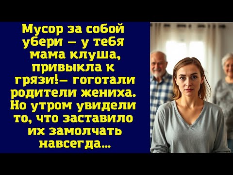 Видео: Мусор за собой убери — у тебя мама клуша, привыкла к грязи!— гоготали родители жениха