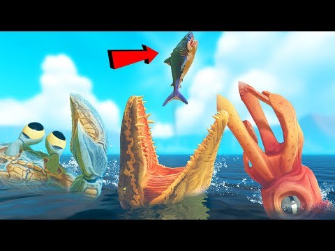 Видео: ВЫЖИВАНИЕ МЕГАЛОДОНА СРЕДИ ОГРОМНЫХ МОНСТРОВ! | Feed and Grow Fish