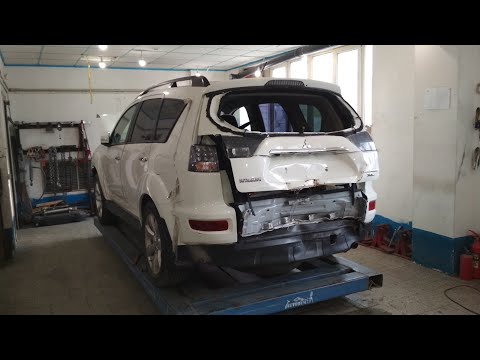 Видео: Перед, зад. Mitsubishi Outlander