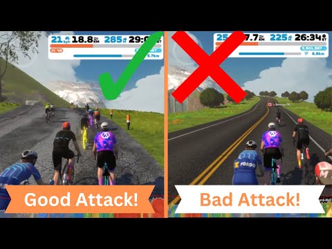 Видео: Когда следует атаковать в гонке Zwift? — Изучаем Zwift