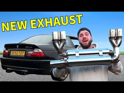 Видео: Установка выхлопной системы M3 на мой BMW E46 330CI