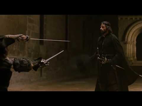 Видео: Испанское фехтование. Эпизод фильма "Капитан Алатристе"