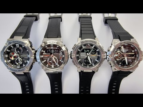 Видео: 4 поколения стальных G-SHOCK -ов серии G-STEEL. GST-B100, GST-B200, GST-B300, GST-B400