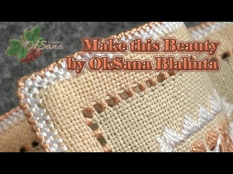 Видео: Красива обробка краю вишивки | Beautiful finish of the embroidery edge