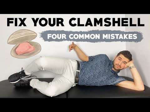 Видео: Упражнение «ракушка» — 4 самые распространенные ошибки (и решения) — ПРАВИЛЬНЫЙ способ проработат...