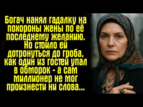 Видео: Богач нанял гадалку на похороны жены по её последнему желанию. Но стоило ей дотронуться до гроба..