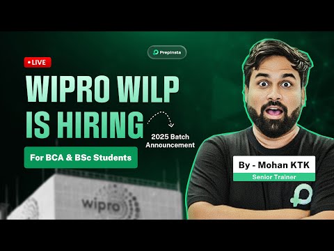 Видео: Wipro WILP 2025: набор в онлайн-режиме | Требования и процесс для студентов BCA и BSc