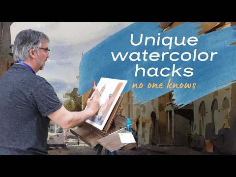 Видео: СЕКРЕТНЫЕ ХИТРОСТИ работы с акварелью от Энди Эвансена | Делимся техникой рисования, о которой ни...