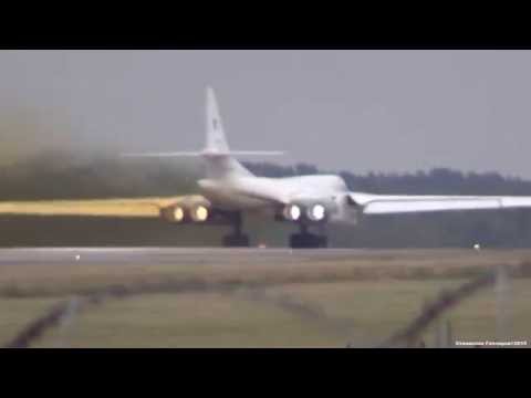 Видео: ТУ 160 RF-94109 Взлет Форсаж Улетает с MAKS-2015 Жуковский.