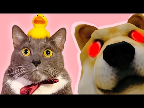 Видео: ЛОТКОВ БЕЖИТ от БЕШЕНЫХ ГОЛОВ DOGGY в РОБЛОКС!